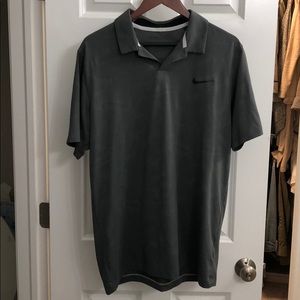 Nike Gray Camo/Origami Golf Polo Large